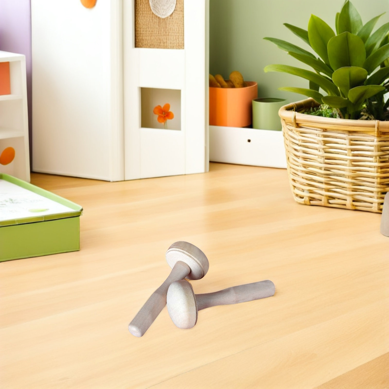 10pcs Wooden Mushroom Rubbing  - Kids Education Activities ulasan dan harga