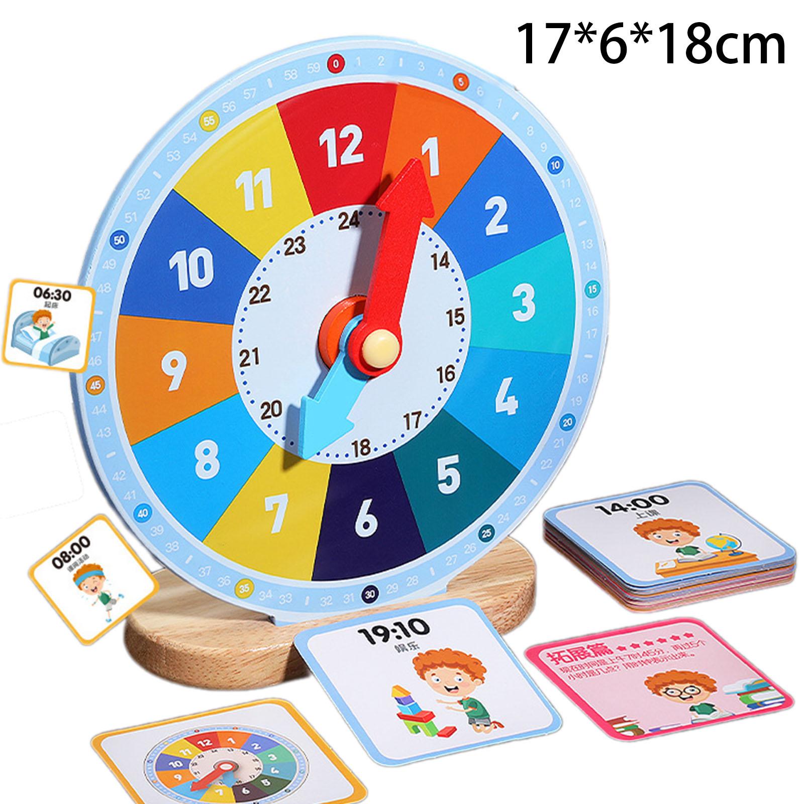 Wooden Education Clock Learnin - Kids Education Number ulasan dan harga
