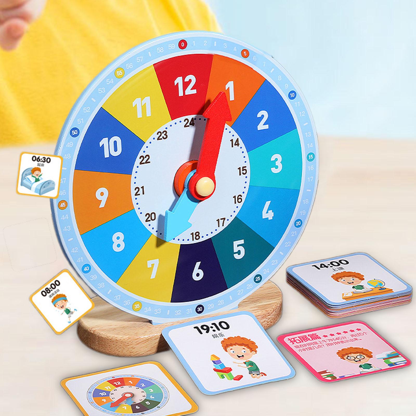 Wooden Education Clock Learnin - Kids Education Number ulasan dan harga