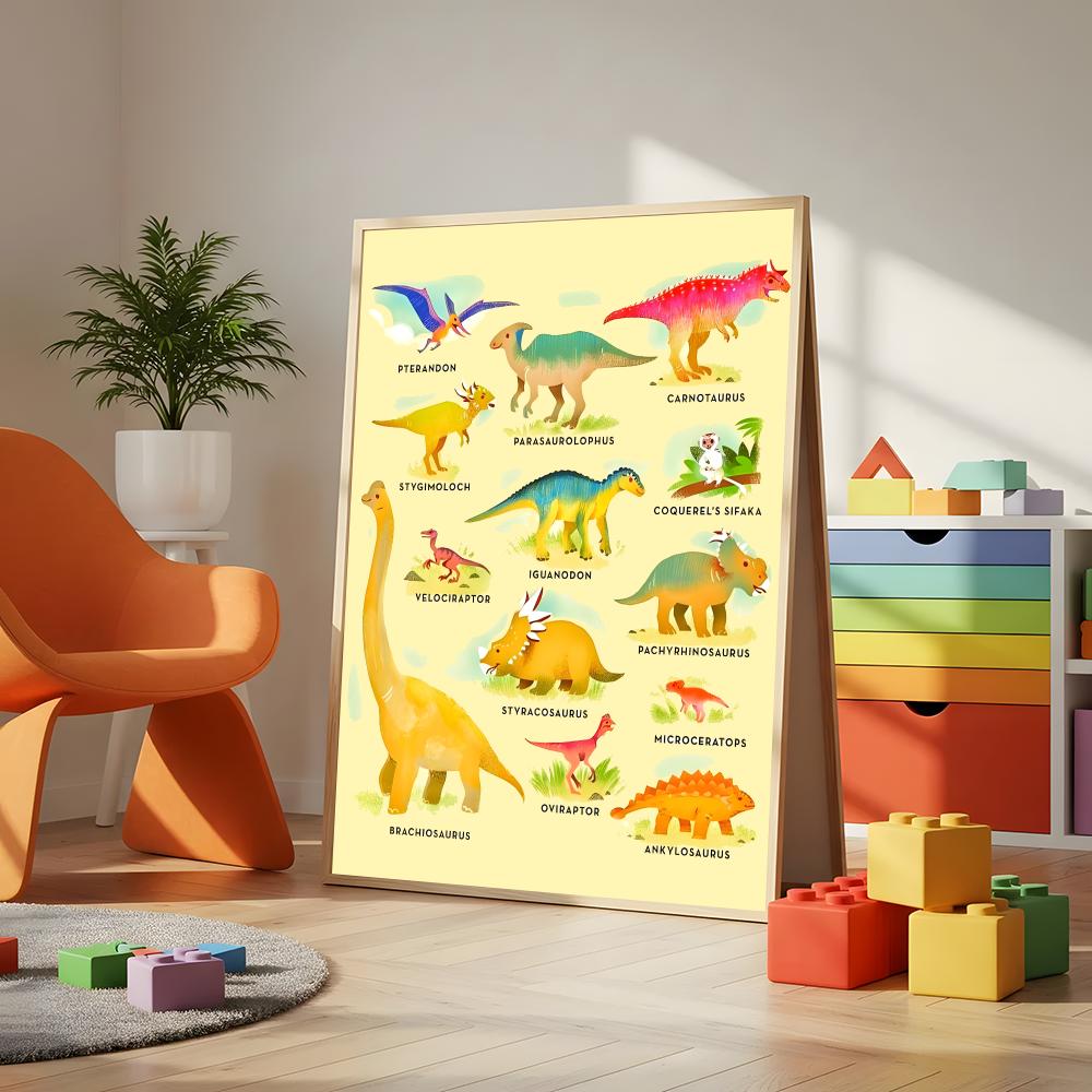 Art Dinosaur Names Chart Poste - Kids Education Name ulasan dan harga